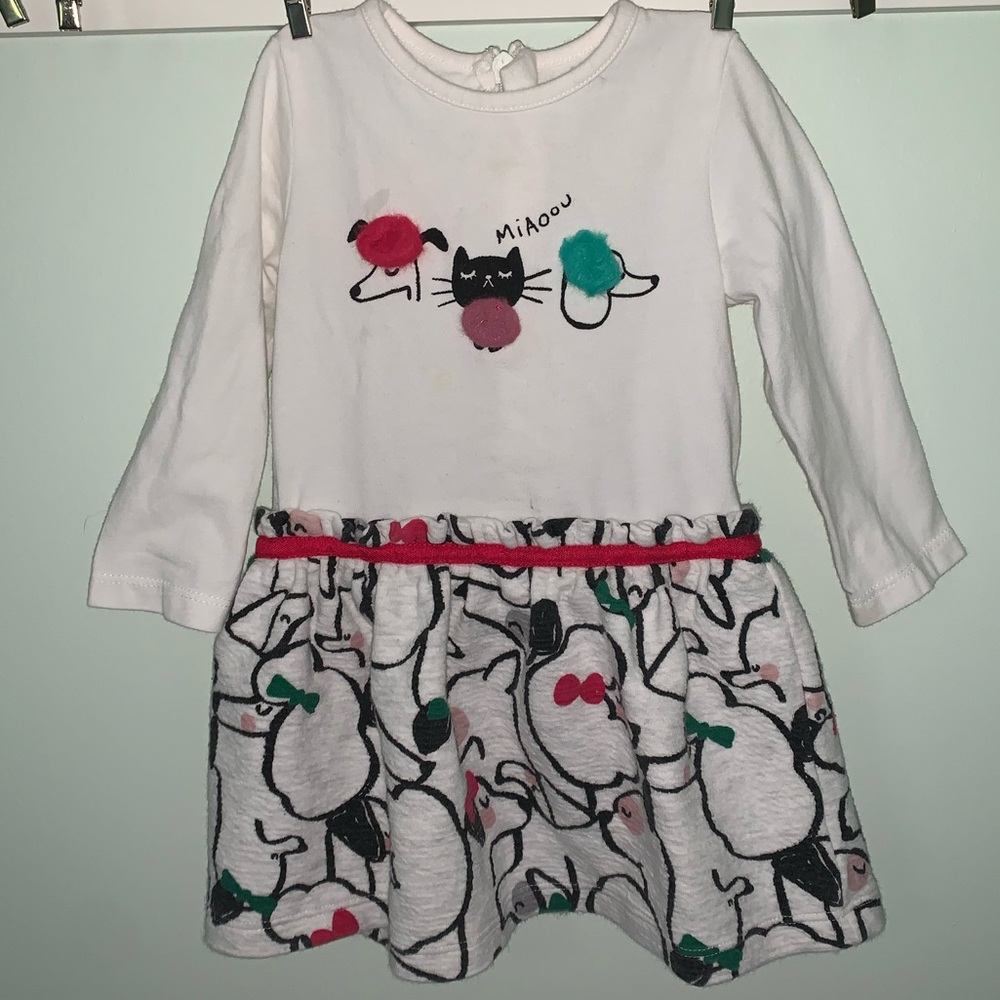 Catimini long sleeve dress size 12 months